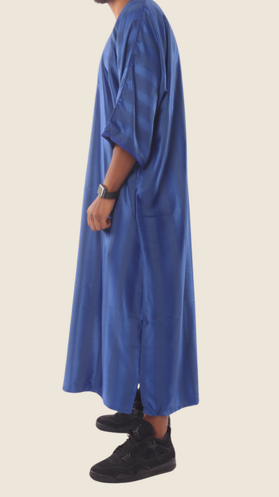 Royal Blue - Moroccan Thobe